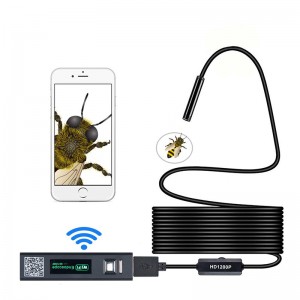 Беспроводной эндоскоп 2.0 мегапикселя HD WiFi Бороскоп USB-интерфейс Водонепроницаемая камера для осмотра Snake для Android, iOS и Windows, iPhone, Samsung, Tablet, Mac